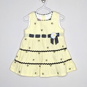 Samara Checker Polka Dot Bumble Bee Daisy Dress 2T